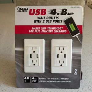 *NEW* FEIT Electric White USB Wall Outlets
